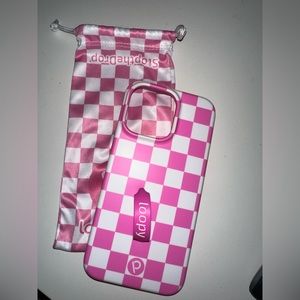 Loopy Case - Pink Checker